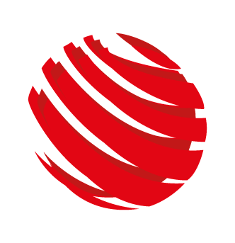 Bildmarke mit roten Schwingungen aus dem accellonet Logo