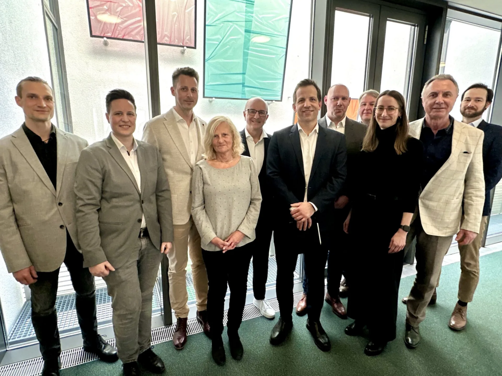 Teilnehmer des Pressetermins Relaunch-GDI Mainz